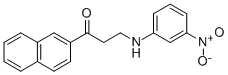 1-(2-NAPHTHYL)-3-(3-NITROANILINO)-1-PROPANONE Struktur