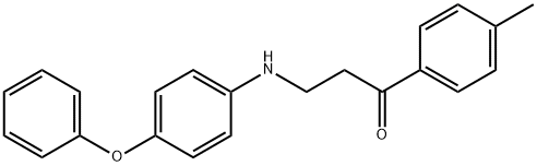 1-(4-METHYLPHENYL)-3-(4-PHENOXYANILINO)-1-PROPANONE 结构式
