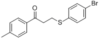 3-[(4-BROMOPHENYL)SULFANYL]-1-(4-METHYLPHENYL)-1-PROPANONE 化学構造式