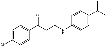 1-(4-CHLOROPHENYL)-3-(4-ISOPROPYLANILINO)-1-PROPANONE Structure