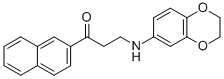 3-(2,3-DIHYDRO-1,4-BENZODIOXIN-6-YLAMINO)-1-(2-NAPHTHYL)-1-PROPANONE Struktur