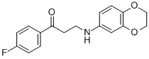 3-(2,3-DIHYDRO-1,4-BENZODIOXIN-6-YLAMINO)-1-(4-FLUOROPHENYL)-1-PROPANONE|