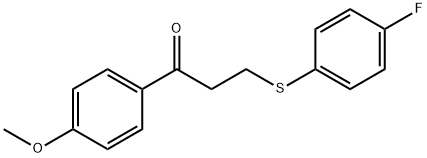 3-[(4-FLUOROPHENYL)SULFANYL]-1-(4-METHOXYPHENYL)-1-PROPANONE|