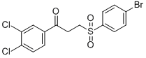 3-[(4-BROMOPHENYL)SULFONYL]-1-(3,4-DICHLOROPHENYL)-1-PROPANONE Structure