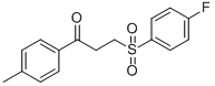 3-[(4-FLUOROPHENYL)SULFONYL]-1-(4-METHYLPHENYL)-1-PROPANONE Struktur