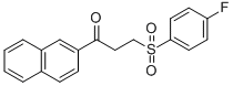 3-[(4-FLUOROPHENYL)SULFONYL]-1-(2-NAPHTHYL)-1-PROPANONE,477334-50-2,结构式