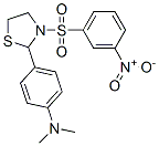 Thiazolidine, 2-[4-(dimethylamino)phenyl]-3-[(3-nitrophenyl)sulfonyl]- (9CI) Structure