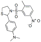 Thiazolidine, 2-[4-(dimethylamino)phenyl]-3-[(2-methyl-5-nitrophenyl)sulfonyl]- (9CI),477489-30-8,结构式