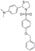 477489-33-1 Thiazolidine, 2-[4-(dimethylamino)phenyl]-3-[[4-(phenylmethoxy)phenyl]sulfonyl]- (9CI)