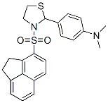 Thiazolidine, 3-[(1,2-dihydro-3-acenaphthylenyl)sulfonyl]-2-[4-(dimethylamino)phenyl]- (9CI) 结构式