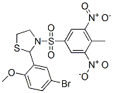 477489-63-7 Thiazolidine, 2-(5-bromo-2-methoxyphenyl)-3-[(4-methyl-3,5-dinitrophenyl)sulfonyl]- (9CI)