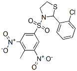 Thiazolidine, 2-(2-chlorophenyl)-3-[(4-methyl-3,5-dinitrophenyl)sulfonyl]- (9CI) Struktur