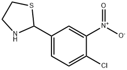 Thiazolidine, 2-(4-chloro-3-nitrophenyl)- (9CI) 化学構造式