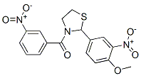Thiazolidine, 2-(4-methoxy-3-nitrophenyl)-3-(3-nitrobenzoyl)- (9CI) Struktur