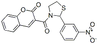 Thiazolidine, 2-(3-nitrophenyl)-3-[(2-oxo-2H-1-benzopyran-3-yl)carbonyl]- (9CI)|