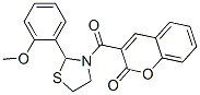 Thiazolidine, 2-(2-methoxyphenyl)-3-[(2-oxo-2H-1-benzopyran-3-yl)carbonyl]- (9CI)|