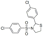 Thiazolidine, 2-(4-chlorophenyl)-3-[(4-chlorophenyl)sulfonyl]- (9CI) Structure