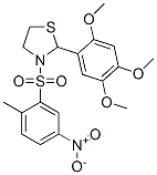 Thiazolidine, 3-[(2-methyl-5-nitrophenyl)sulfonyl]-2-(2,4,5-trimethoxyphenyl)- (9CI),477515-86-9,结构式