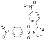 Thiazolidine, 2-(4-nitrophenyl)-3-[(4-nitrophenyl)sulfonyl]- (9CI) 化学構造式