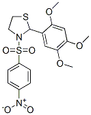 Thiazolidine, 3-[(4-nitrophenyl)sulfonyl]-2-(2,4,5-trimethoxyphenyl)- (9CI),477516-07-7,结构式