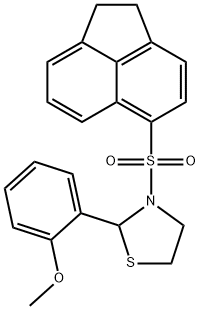 477516-10-2 Thiazolidine, 3-[(1,2-dihydro-5-acenaphthylenyl)sulfonyl]-2-(2-methoxyphenyl)- (9CI)