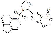 Thiazolidine, 3-[(1,2-dihydro-5-acenaphthylenyl)sulfonyl]-2-(4-methoxy-3-nitrophenyl)- (9CI) Struktur