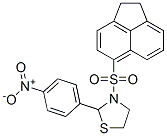 Thiazolidine, 3-[(1,2-dihydro-5-acenaphthylenyl)sulfonyl]-2-(4-nitrophenyl)- (9CI) Structure