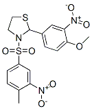 Thiazolidine, 2-(4-methoxy-3-nitrophenyl)-3-[(4-methyl-3-nitrophenyl)sulfonyl]- (9CI),477516-31-7,结构式