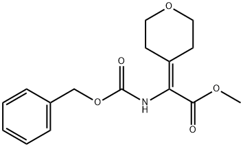 Methyl 2-(benzyloxycarbonylaMino)-2-(2H-pyran-4(3H,5H,6H)-ylidene)acetate 化学構造式