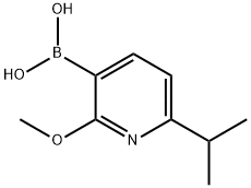 6-异丙基-2-甲氧基-3-吡啶硼酸, 477598-24-6, 结构式