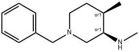 (3S,4S)-1-Benzyl-N,4-dimethylpiperidin-3-amine Structure