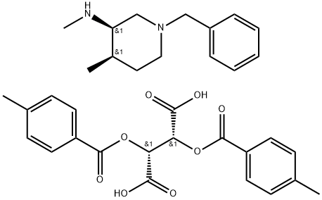 477600-71-8 ((2R,3R)-2,3-ビス((4-メチルベンゾイル)オキシ)こはく酸)(3R,4R)-1-ベンジル-N,4-ジメチルピペリジン-3-アミン (1:2)