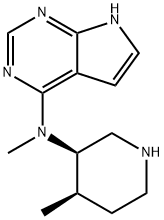 N-甲基-N-((3R,4R)-4-甲基哌啶-3-基)-7H-吡咯并[2,3-D]嘧啶-4-胺 结构式
