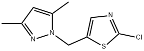 2-氯-5-((3,5-二甲基-1H-吡唑-1-基)甲基)噻唑,477713-52-3,结构式