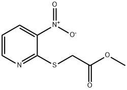 Methyl 2-(3-nitropyridin-2-yl)sulfanylacetate Struktur