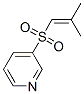 Pyridine, 3-[(2-methyl-1-propenyl)sulfonyl]- (9CI) 结构式