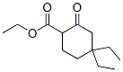 Cyclohexanecarboxylic acid, 4,4-diethyl-2-oxo-, ethyl ester (9CI) 结构式