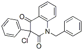 2,4(1H,3H)-Quinolinedione,  3-chloro-3-phenyl-1-(phenylmethyl)- 结构式