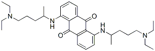 1,5-Bis((4-(diethylamino)-1-methylbutyl)amino)-9,10-anthracenedione 化学構造式