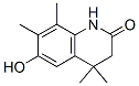 2(1H)-Quinolinone, 3,4-dihydro-6-hydroxy-4,4,7,8-tetramethyl- (9CI) Struktur