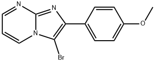 3-BROMO-2-(4-METHOXY-PHENYL)-IMIDAZO[1,2-A]PYRIMIDINE Struktur