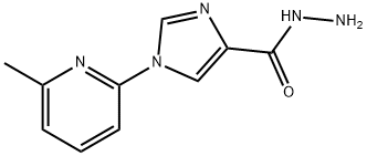 1-(6-甲基吡啶-2-基)-1H-咪唑-4-甲酰肼,478063-72-8,结构式