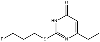 4(1H)-Pyrimidinone,6-ethyl-2-[(3-fluoropropyl)thio]-(9CI) Structure