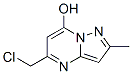 Pyrazolo[1,5-a]pyrimidin-7-ol, 5-(chloromethyl)-2-methyl- (9CI) 化学構造式