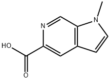 1H-Pyrrolo[2,3-c]pyridine-5-carboxylic acid, 1-Methyl Structure