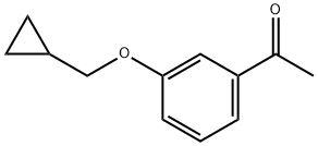 1-[3-(Cyclopropylmethoxy)phenyl]ethanone Structure