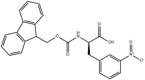 FMOC-D-3-NITROPHENYLALANINE Structure