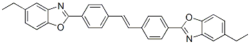 2,2'-[(1,2-エテンジイル)ビス(4,1-フェニレン)]ビス(5-エチルベンゾオキサゾール) 化学構造式
