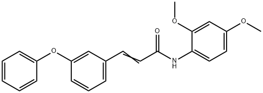 (E)-N-(2,4-DIMETHOXYPHENYL)-3-(3-PHENOXYPHENYL)-2-PROPENAMIDE Structure