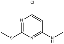 4-甲硫基-5-甲氨基-6-氯嘧啶 结构式